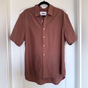 Minimum Jole Linen Blend Summer Casual Tailored Button Down Shirt size XL